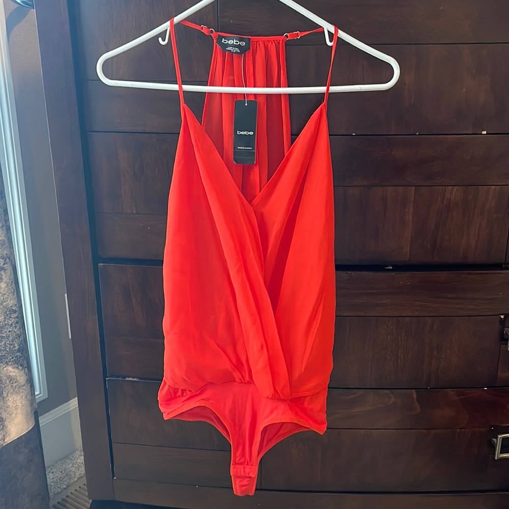 Bebe Red Bodysuit